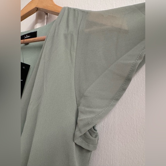 Lulus Sage Wrap Maxi Chiffon Dress - Picture 4 of 6